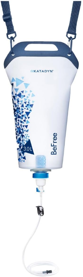Gravity BeFree 3.0L Water Filter, Fast Flow, 0.1 Micron EZ Clean Membrane Personal Small Group Camping